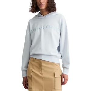 Marc O'Polo - Trui - Pastelblauw - Sweatstof - Capuchon