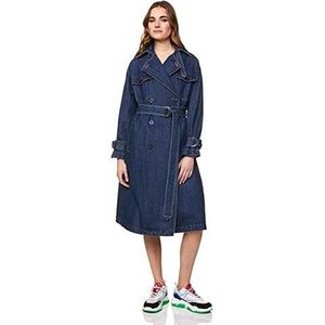 United Colors of Benetton Spolverino Regenjas voor dames, blauw (Blu Denim 901), 44