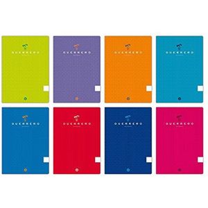 Unipapel 98431599 notitieboeken, zacht deksel, A5+, 48 vellen liniatuur 2,5 mm, 90 g, willekeurige kleurkeuze