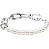 Pandora ME Armband van sterling zilver, compatibel met Pandora ME-armbanden, 599694C01-1, 20 cm, Sterling zilver, Geen edelsteen