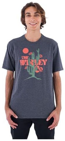 Hurley Evd Desert Days T-shirt Met Korte Mouwen Grijs M Man