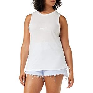Desigual Ts_Tulum T-shirt voor dames, wit, S