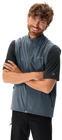 Vaude - Yaras Vest - Fietsbodywarmer - Blauw - Stretch - DWR-geïmpregneerd