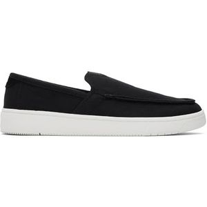 TOMS Trvl Lite Loafer Flat voor heren, Zwart Gerecycled Katoen Slubby Geweven, 40 EU