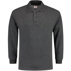 Tricorp 301004 casual polokraag sweatshirt, 60% gekamd katoen/40% polyester, 280 g/m², grijs melange, maat 7XL