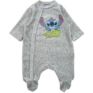Lilo & Stitch babyrompertje, comfort en zachtheid, warme winteroutfit voor baby, Grijs, 18 Maanden