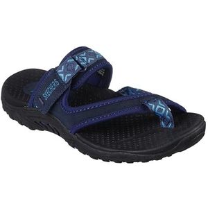 Skechers Reggae-Trailway teenslippers voor dames, Donkerblauw, 38.5 EU
