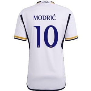 Real Madrid Kit Gara Home Youth naamset naam en nummer MODRIC 10 niveau 2023/2024, Youth, blauw