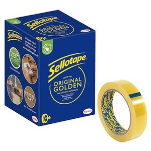 Sellotape Originele gouden, multifunctionele transparante tape voor huishoudelijke voorwerpen, doorzichtige verpakkingstape voor het plakken van enveloppen of kaarten, eenvoudig te gebruiken