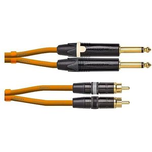 CORDIAL CABLES Jack/RCA 1,5m oranje DJ-kabel Ceon Jack/RCA