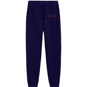 Redskins Joggingbroek en chino's, sport, nauwsluitend, casual, kinderkleding, jongens, meisjes, winter, warm, model TR RS4046, marineblauw, 12 jaar, Blauw, 12 ans