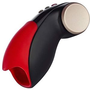 Fun Factory Cobra Libre II - Penis Vibrator, Cup Masturbator voor Man, Siliconen Sex Speeltjes voor Mannen, zwart/rood