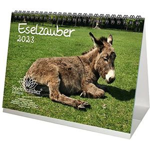 Eselzauber DIN A5 tafelkalender voor 2023 ezel - zielmagie