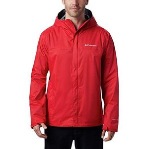 Columbia Heren Waterdicht Ii Jas Rain, Rood, XL