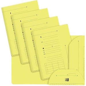 Oxford 100 stuks documenten A4 capaciteit 200 vellen kraftpapier dikte 240 g pastelgeel