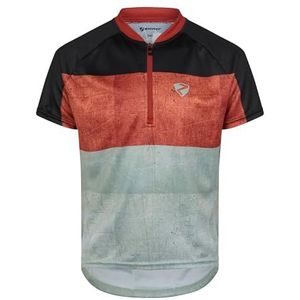 Ziener NESTEL Fietsshirt voor kinderen, mountainbike, racefiets, ademend, sneldrogend, elastisch, mouwloos, amberrood, 176