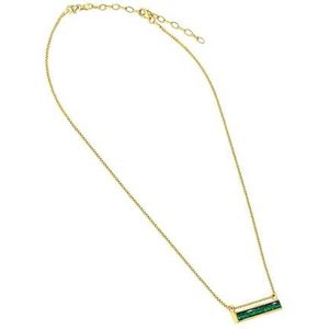Ellen Kvam Bar-box necklace Peacock Green