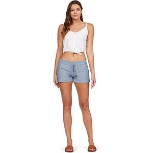 ROXY Dames Oceanside Beach Short Casual, Lichtblauw Chambray Exc, L