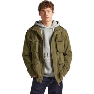 Pepe Jeans Heren Vester jas, Groen (Militair Groen), L