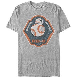 Star Wars: Episode 7 - BB8 Badge Unisex Crew neck T-Shirt Melange grey M