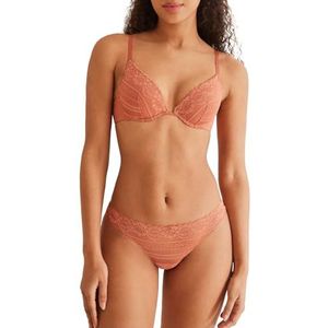 Women'Secret Klassieke slip zacht vrouwelijk ondergoed voor dames, Oranje, M