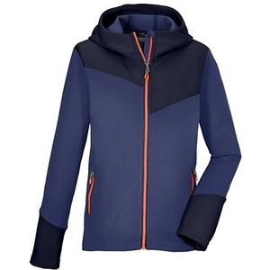 killtec jongens Stretchjack/fleecejack met capuchon KOS 272 BYS FLX JCKT, navy blue, 152, 41461-000