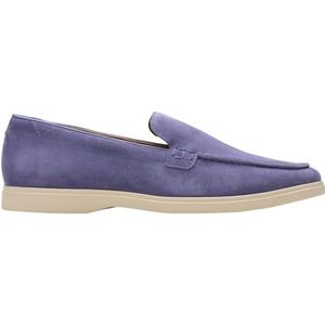 Clarks Torford Easy Mocassin voor heren, Dusk Blue Sde, maat 43, Dusk Blue Sde, 39 EU