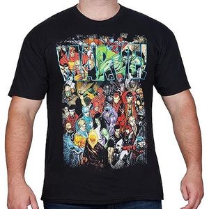 MARVEL COMICS HEROS GROUP SHOT T SHIRT,Black,XXLarge