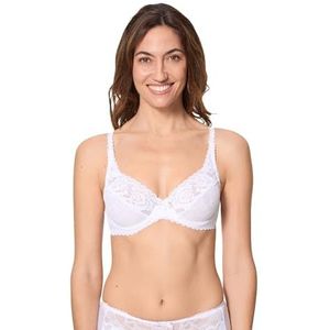 Playtex Flower Elegance Damesbeha met beugel van kant, 1 stuk, Wit, 75D