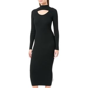 HUGO Soritexa gebreide jurk voor dames, zwart 1, L