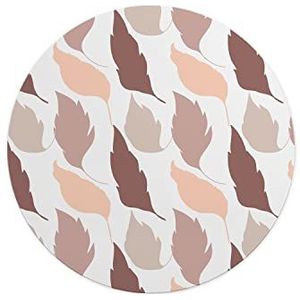 Questo Casa, Ronde digitaal bedrukte muismat, antislip onderkant, voor kantoor en thuis, diameter: 22 cm