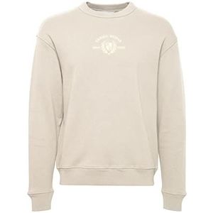 CASUAL FRIDAY Heren CFSage Relaxed Sweat w. Embroidery sweatshirt, 154503/Chateau Gray, S, 154503/Chateau Gray, S
