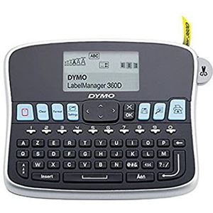 DYMO desktoplabelmaker | LabelManager 360D herlaadbare handheld labelmaker | AZERTY-toetsenbord | Gebruiksvriendelijke, Smart-One-Touch-toetsen en groot scherm | voor organisatie thuis en op kantoor