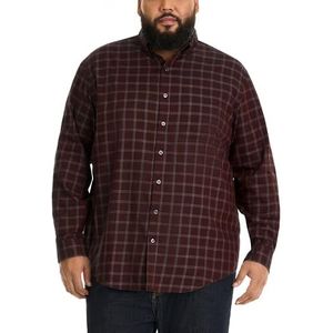 Van Heusen Men's Size Big Wrinkle Free Long Sleeve Button Down Shirt, Red Pinot Noir, X-Large Tall