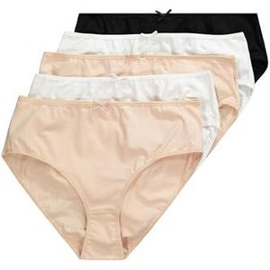 Ulla Popken Tailleslip voor dames (5 stuks), Meerkleurig, 46-48