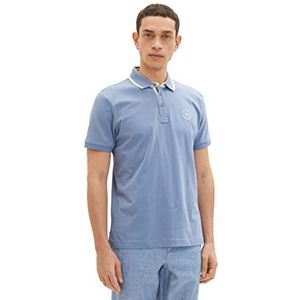 TOM TAILOR Poloshirt heren 1035620,12364 - Grijs Mid Blauw,M