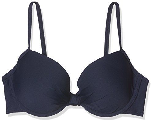 s.Oliver Dames beugeltop JPF-29 bikini-bovendeel, blauw (Marine 24), 38 (fabrieksmaat: 38D), blauw (marine 24), 38