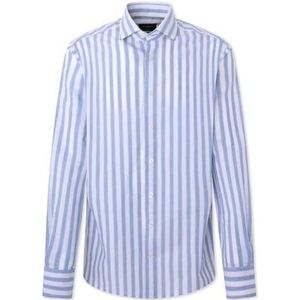 Hackett London Heritage Multi Nbr Overhemd voor heren, blauw (blauw/wit), XS, Blauw (blauw/wit), XS
