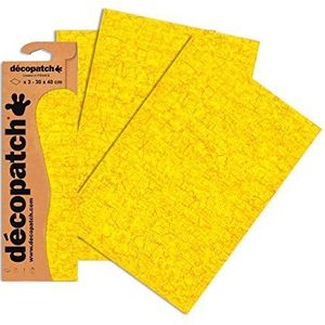 Decopatch papier nr. 297 (geel 395 x 298 mm) 3-pack