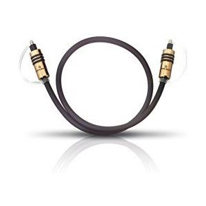 Oehlbach Hyper Profi Opto 300 - eersteklas optische digitale kabel met Toslink-stekkers - metalen stekker, hoge overdrachtssnelheid - 3 m - zwart
