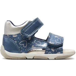 Geox Meisjes B Tapuz Girl sandaal, sky silver, 26 EU