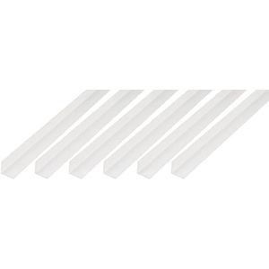 Alberts 499020 hoekprofiel, kunststof, wit, 1000 x 30 x 30 mm, set van 6