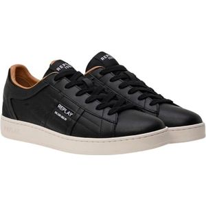 Replay Heren Smash PRO LAVY Sneaker, 003 zwart, 40 EU, 003 Black, 40 EU