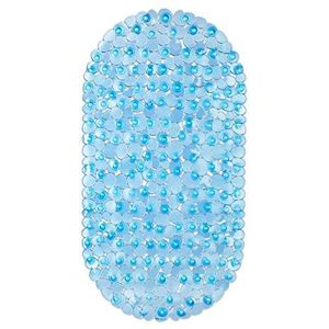 Relaxdays antislipmat bad - antislip badmat - anti slip douchemat - ovale antislip mat - blauw
