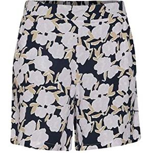 ICHI IHVERA SHO4 chino shorts voor dames, bermuda, korte broek, losse pasvorm met patroon, Lavender Fog (133820), 38