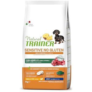 Natuurlijke Trainer Sensitive No Gluten, voer voor volwassen honden met lam - 7 kg
