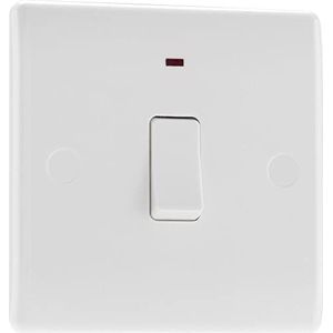 MasterPlug Nexus 831 20 een gevormde dubbelpolige schakelaar met neon