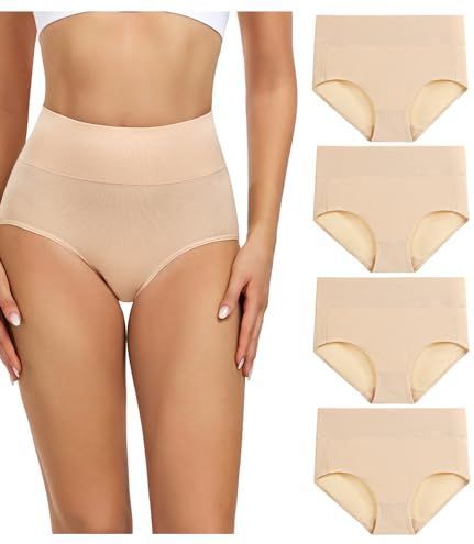 Wirarpa Damesslip van katoen, hoge taille, damesondergoed, multipack XS