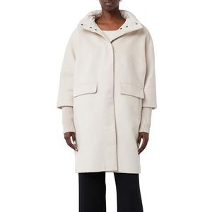 comma - Damesjas - Materiaalmix - Los Model - Opstaande Kraag - Blinde Ritssluiting