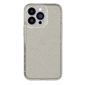 Tech21 Evo Sparkle voor iPhone 13 Pro - Glanzend telefoonhoesje met 3,7 m bescherming tegen meerdere vallen, gouden glitter